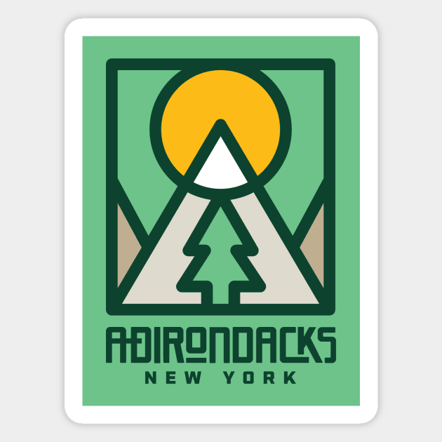 Adirondack Mountains New York Magnet by PodDesignShop